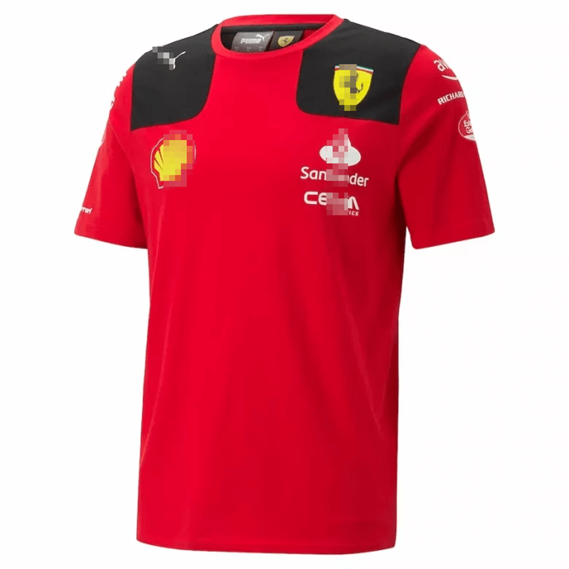 Camiseta Scuderia Ferrari F1 Racing Team Carlos Sainz #55 Rojo 2023
